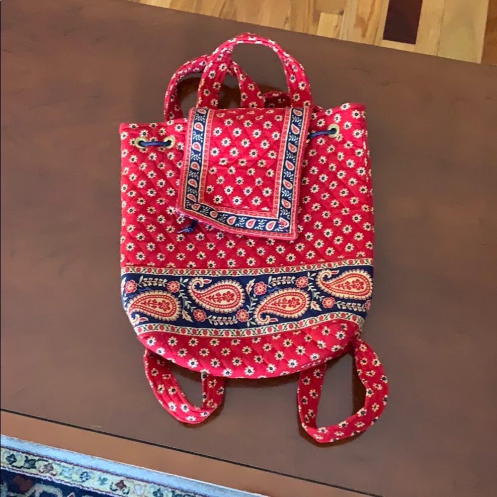 Americana Red Vera Bradley Backpack